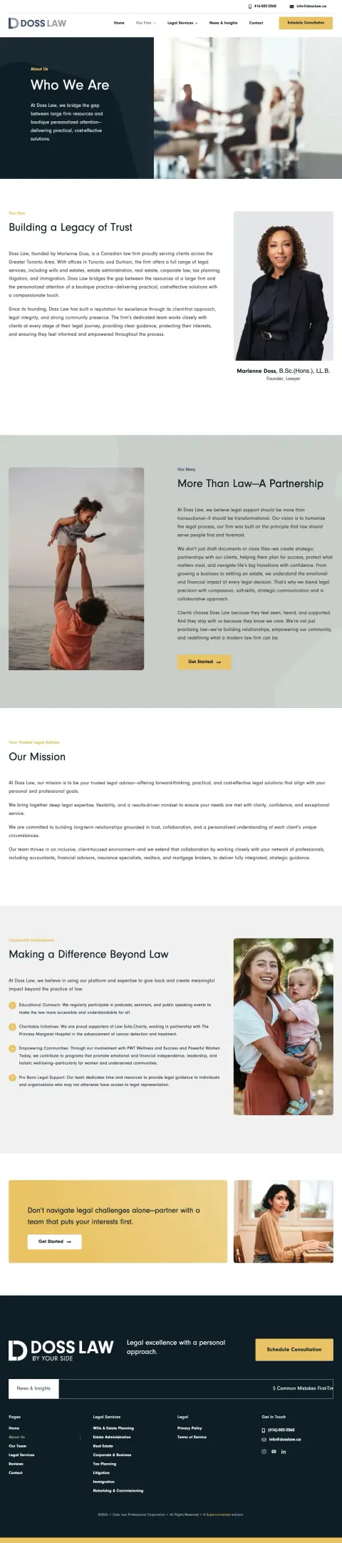 Doss Law inner page