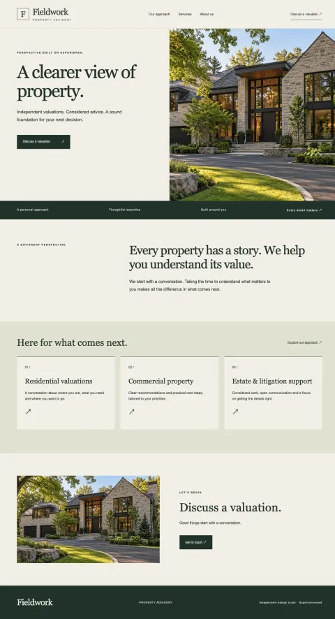 Fieldwork Property Advisory homepage