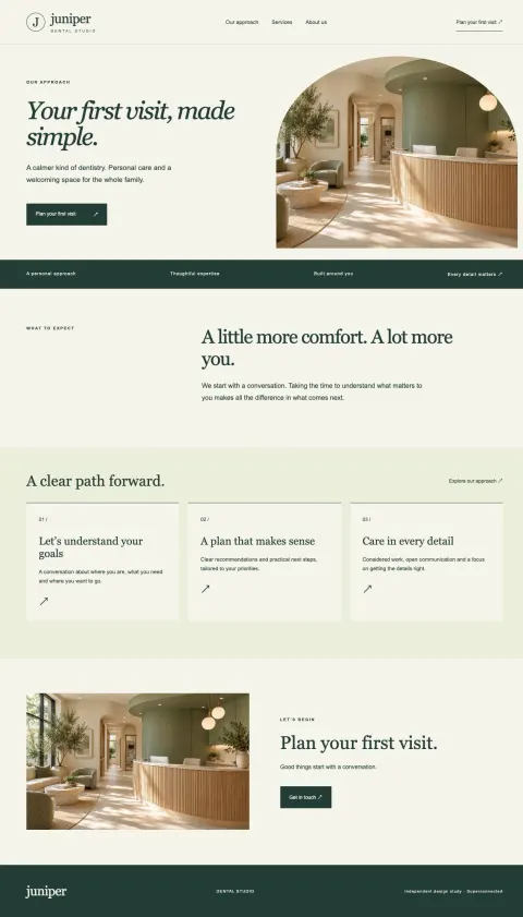 Juniper Dental inner page